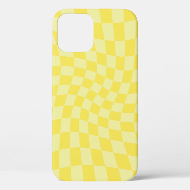 Coques Case-Mate iPhone Retro citron jaune pastel Warboard (Verso)