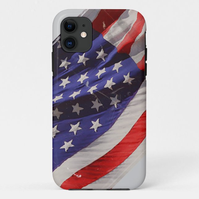 Coques Case-Mate iPhone Rétro drapeau grunge de vol de l'Amérique (Dos)