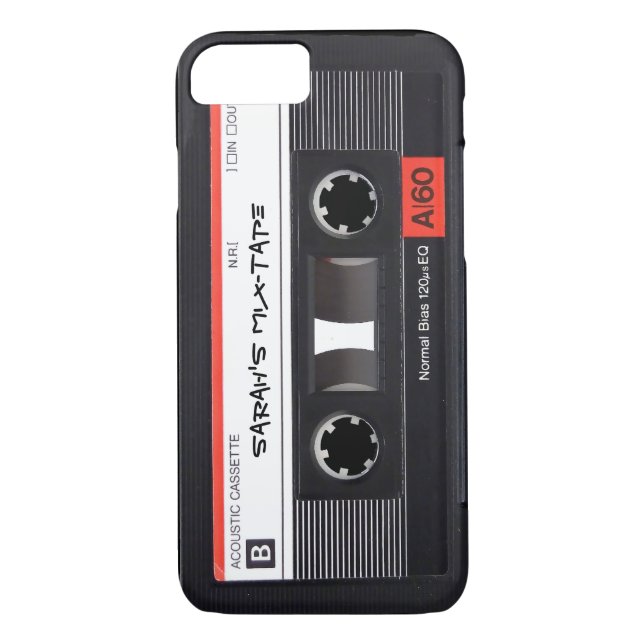Coques Case-Mate iPhone Rétro enregistreur à cassettes fait sur commande (Dos)