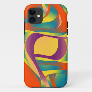 Etui iPhone Case-Mate Rétro fractal abstrait chaud