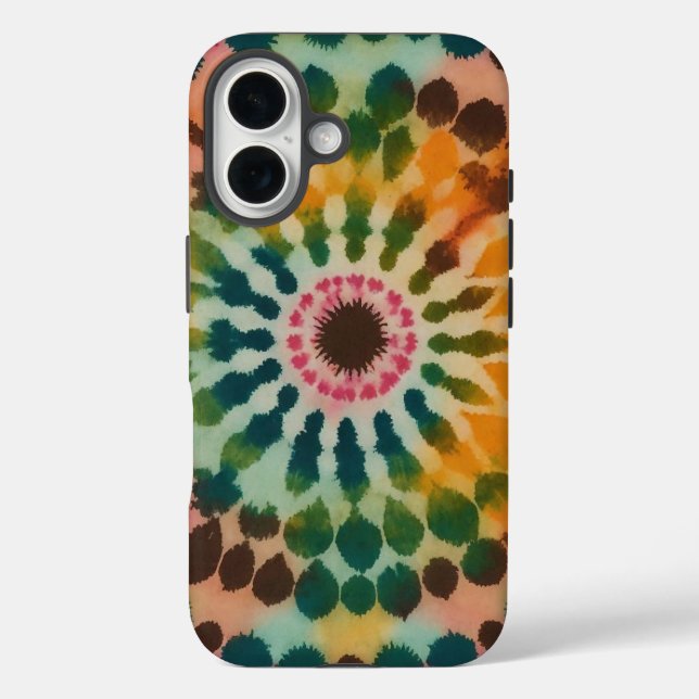 Coques Case-Mate iPhone Retro Mandala Tie Dye (Verso)