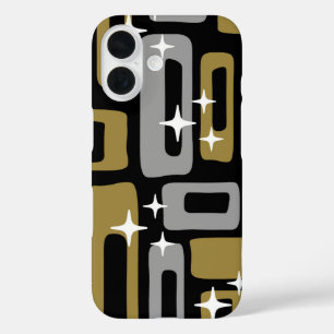 Coques iPhone 16 Retro Mid-Century Moderne Abstrait