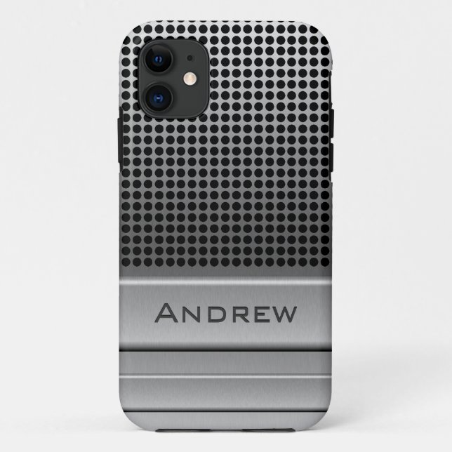 Coques Case-Mate iPhone Rétro modèle de nom de microphone (Dos)