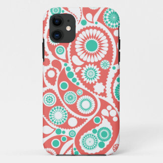 Coque Case-Mate Pour iPhone Rétro motif de corail de Paisley