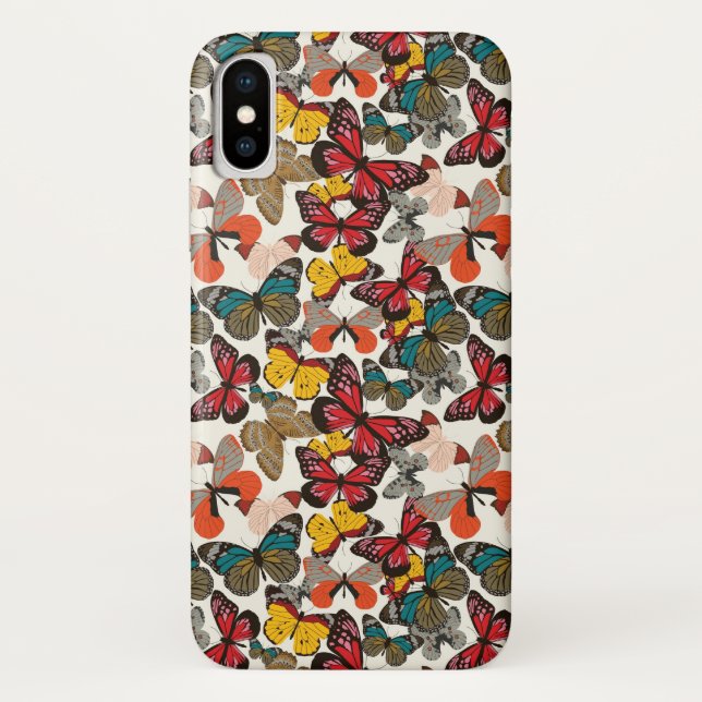 Coques Case-Mate iPhone Rétro motif floral 2 (Dos)
