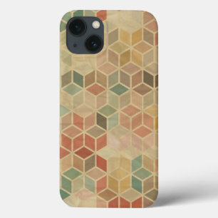 iPhone 13 Coque Rétro motif géométrique 5