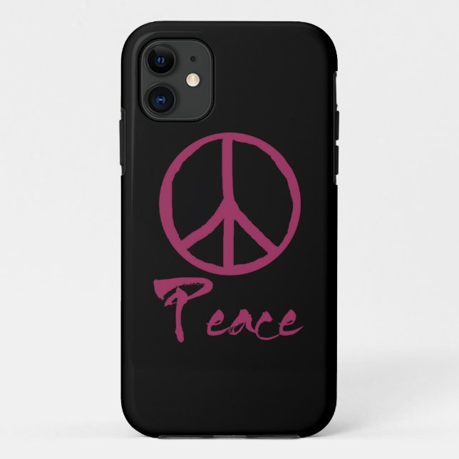 Coques Case-Mate iPhone Rétro signe de paix (Dos)