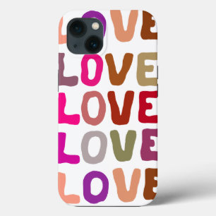 Case-Mate iPhone Case Rétro super LOVE lettres ondulées répéter motif