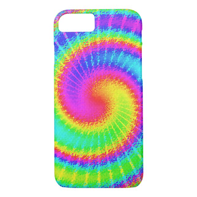 Coques Case-Mate iPhone Retro Tie Dye Hippie Psychedelic (Dos)