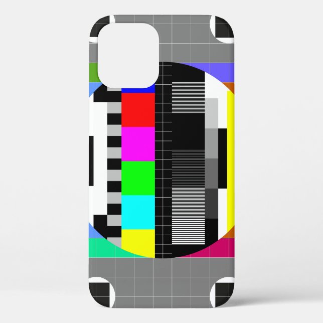 Coques Case-Mate iPhone Retro TV pas d'illustration de signal. (Verso)