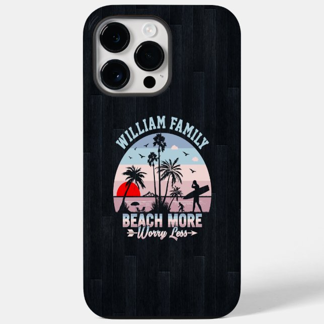 Coques Case-Mate iPhone Retrouvailles Familiales D'Été Plage Personnalisée (Verso)