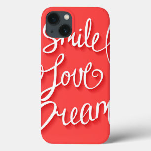 Etui iPhone 13 Rêve d'amour de sourire