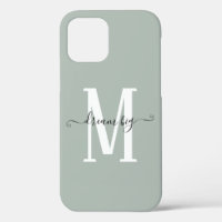 Rêve Motivationnel Gros Monogramme Sage initial