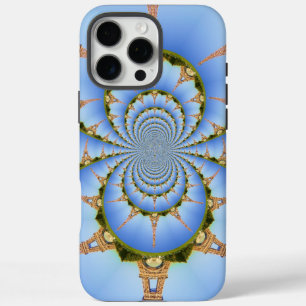 Coques iPhone 16 Pro Max Rêve Parisien   Tour Eiffel Kaléidoscope Ciel Bleu