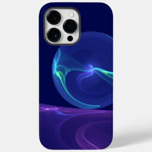 Coque Pour Pour iPhone 14 Pro Max Rêve Violet Bleu Lumineux Art Fractal Abstrait
