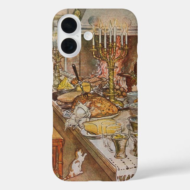 Coques Case-Mate iPhone Réveillon de Noël par Carl Larsson, Vacances Vinta (Verso)