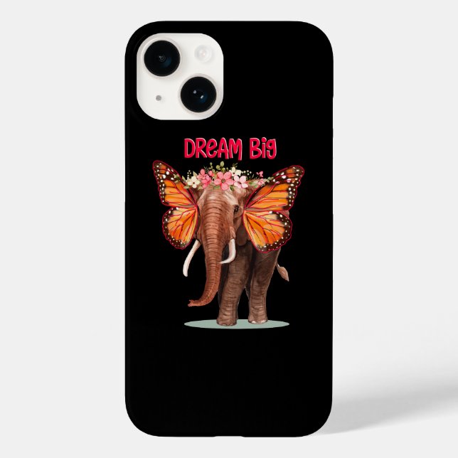 Coques Case-Mate iPhone Rêver Gros Comme Un Inspirationnel Éléphant (Verso)