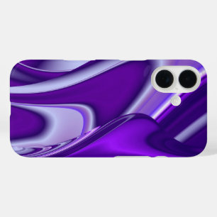 Coques iPhone 16 Rêves arc-en-ciel à fleurs violettes