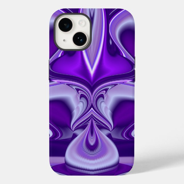 Coques Case-Mate iPhone Rêves de fleurs violettes (Verso)
