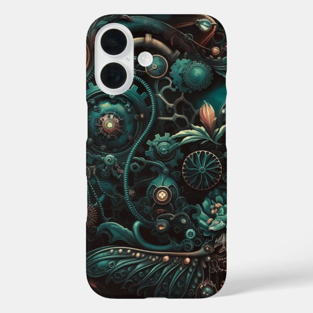Coques Case-Mate iPhone Rêves mécaniques Élégance Steampunk en mouvement (Verso)