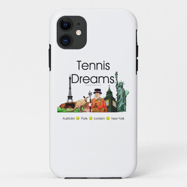 Coques Case-Mate iPhone Rêves SUPÉRIEURS de tennis (Dos)