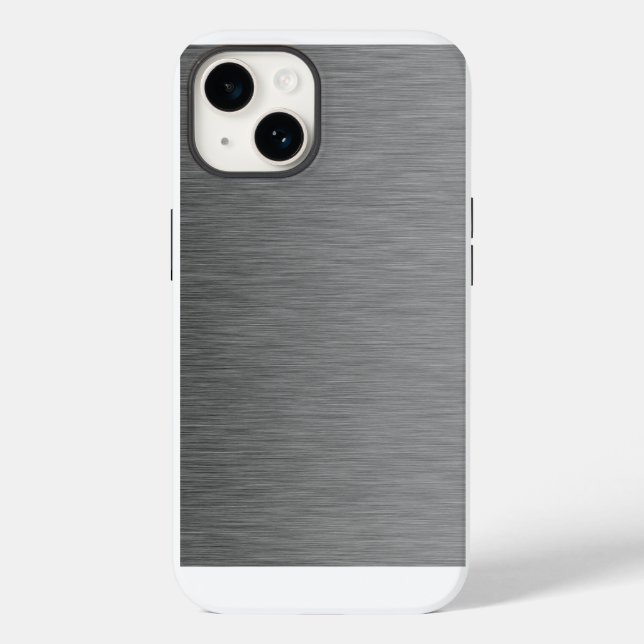 Coques Case-Mate iPhone Revêtement en métal brossé inoxydable (Verso)