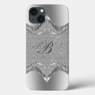 Etui iPhone Case-Mate Revêtement métallique argenté avec Diamants Motif