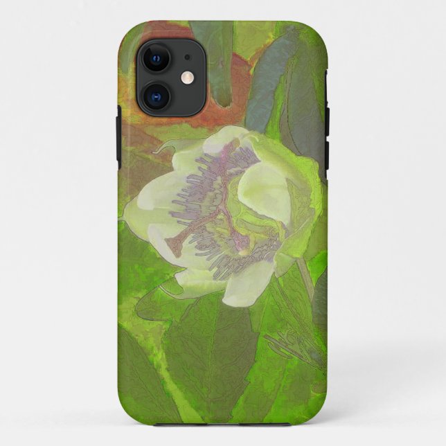 Coques Case-Mate iPhone Rhapsodie florale en vert (Dos)