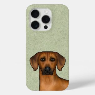 Coque iPhone 15 Pro Rhodesian Ridgeback Brown Africain Lion Chien Head