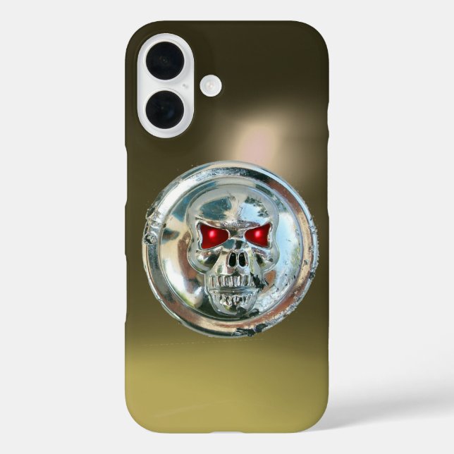 Coques Case-Mate iPhone RIDEAUX SKULL gris (Verso)