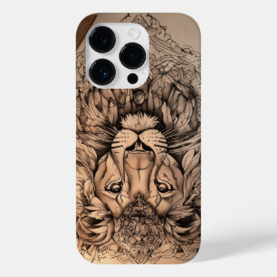 Coque Pour iPhone 14 Pro Roar Majestic : Lion Print Tee