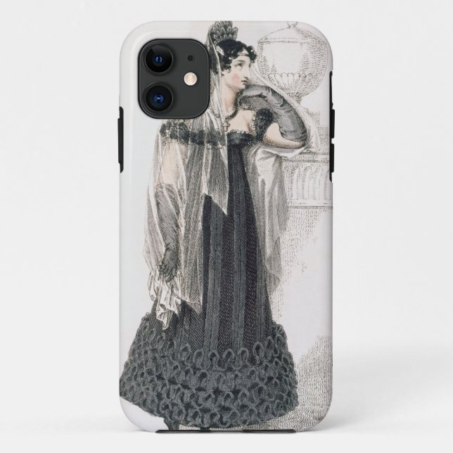 Coques Case-Mate iPhone Robe de deuil, plat de mode du représentant (Dos)