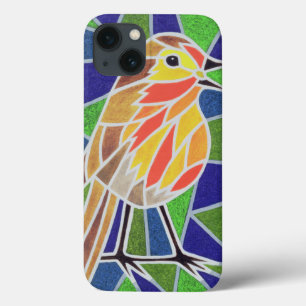iPhone 13 Case Robin sur le verre souillé