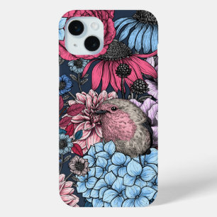 Coque iPhone 15 Mini Robins dans le jardin 3