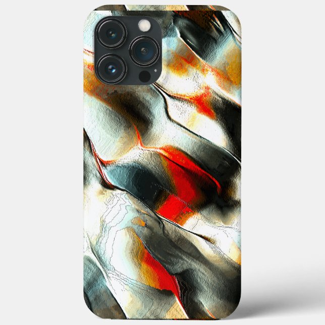 Coques Case-Mate iPhone Roche argentée rugueuse au-dessus du membre brûlan (Verso)