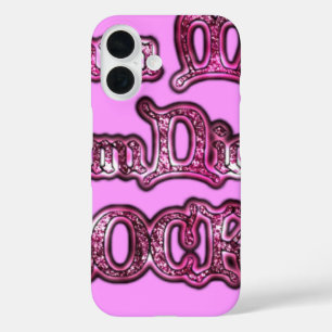 Coques iPhone 16 Roches de communication rose Hakuna Matata .png