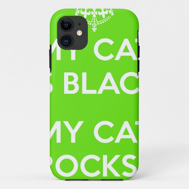 Coques Case-Mate iPhone Roches du chat noir (Dos)