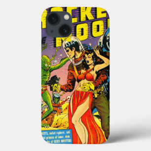 COQUES POUR iPhone ROCKET TO THE MOON CLASSIC 1950 SCI FI COMICS