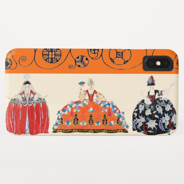 COQUES Case-Mate iPhone ROCOCO LADY ART DÉCO BEAUTÉ MODE COSTUME DESIGN (Dos (Horizontal))
