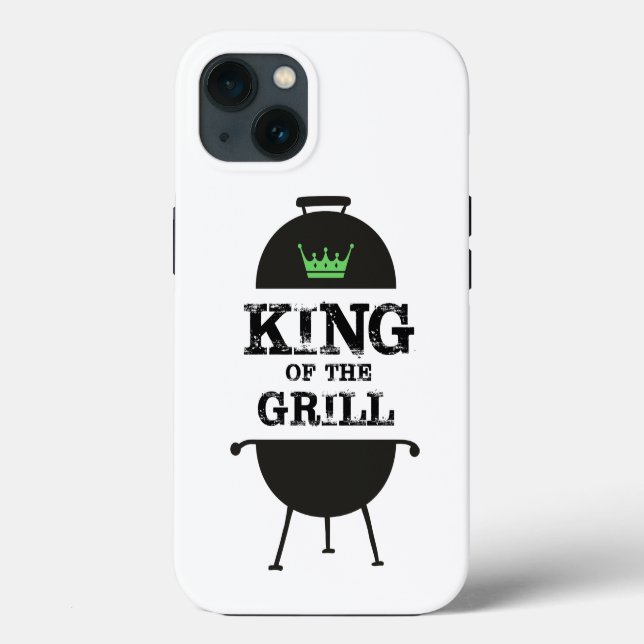 Coques Case-Mate iPhone Roi Du Grill, Couronne Verte Noire (Verso)
