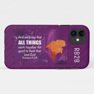 Case-Mate iPhone Case Romains 8:28 TOUTES LES CHOSES FONCTIONNENT ENSE