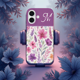 Coques iPhone 16 Romantique lila rose pastel Botanique prés de prin