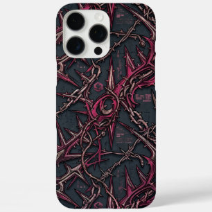 Coques iPhone 16 Pro Max Ronce épineuse Grunge : Bio rose foncé et cuivre 
