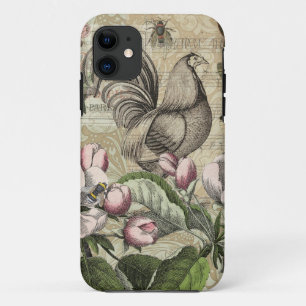 Case-Mate iPhone Case Rooster Garden Flower Papillon Art