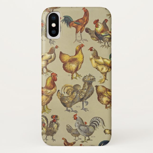 Coques Case-Mate iPhone Rooster Poulet de la ferme Pays Animal (Dos)
