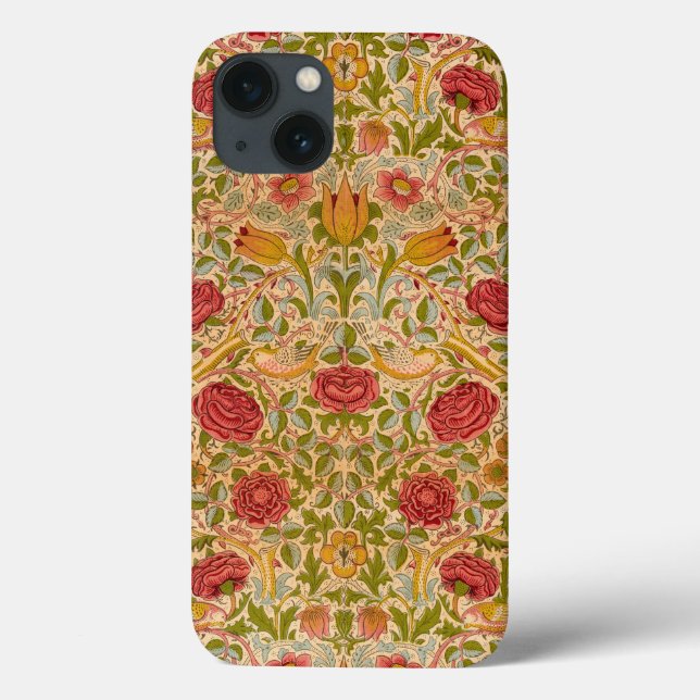 Coques Case-Mate iPhone Rose, 1883 par William Morris (Verso)