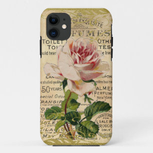 Coque iPhone 11 Rose antique