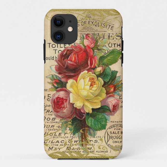 Coques Case-Mate iPhone Rose antique (Dos)