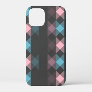 Case-Mate iPhone Case rose bleu et gris géométrique