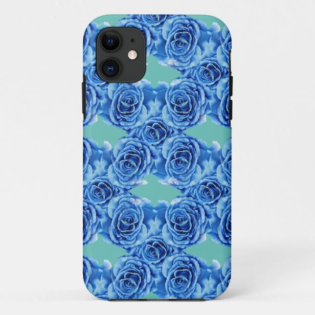 Coques Case-Mate iPhone Rose bleu romantique (Dos)